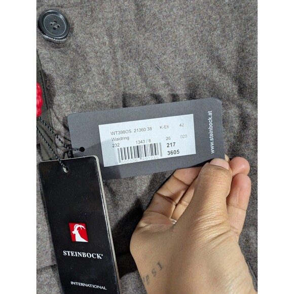 STEINBOCK Austria Mens Brown Quilted Wool Waidring Vest Sz 42 Outdoor Barncore - Picture 5 of 10